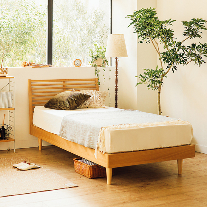Re:CENO product｜木製ベッド NOANA ヘッドレスタイプ｜組み立て 