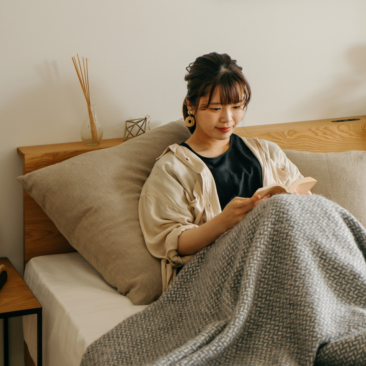 クッションカバー Heavy canvas linen（60×60cm） ｜家具