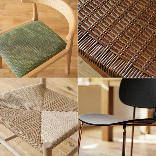 どんな座り心地がお好みですか？リセノで扱っている椅子の座面についてご紹介します。