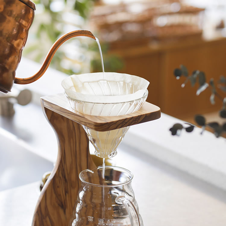 HARIO V60オリーブウッドスタンドセット - 家具・インテリア通販 Re 