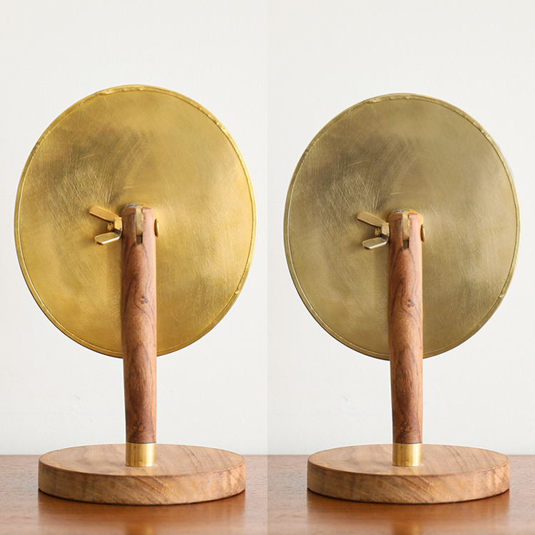 スタンドミラー オーバル BRASS＆WOOD - 家具・インテリア通販 Re:CENO 
