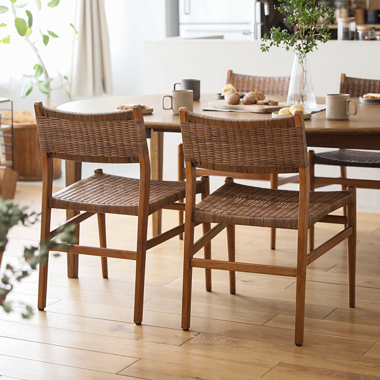 ダイニング3点セット folk&WICKER/BR - 家具・インテリア通販 Re