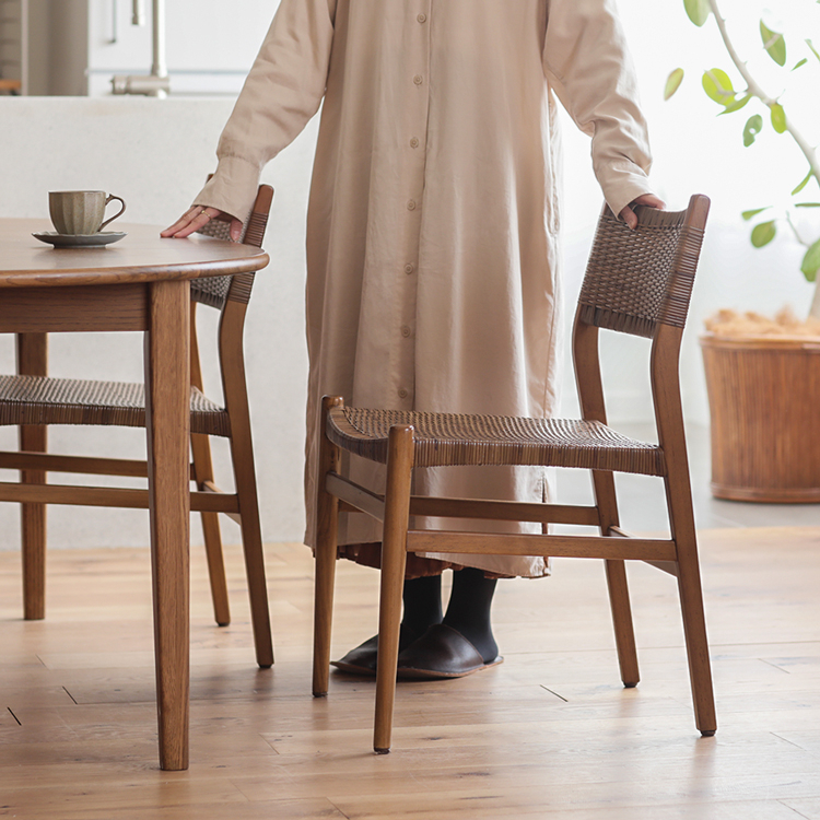 ダイニング3点セット folk&WICKER/BR - 家具・インテリア通販 Re