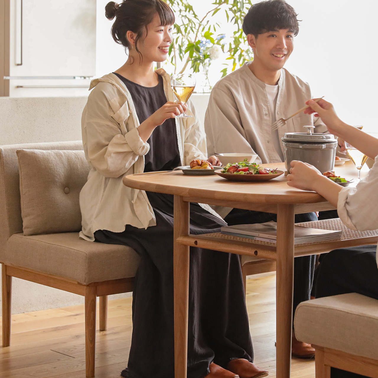 2人掛けダイニングソファー culum／NA ｜家具・インテリア通販 Re:CENO