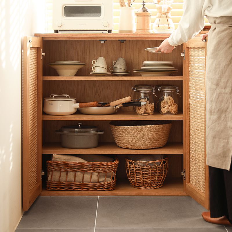 お家で使ってみた-リセノスタッフ2名がR.U.S ラタンキャビネットを