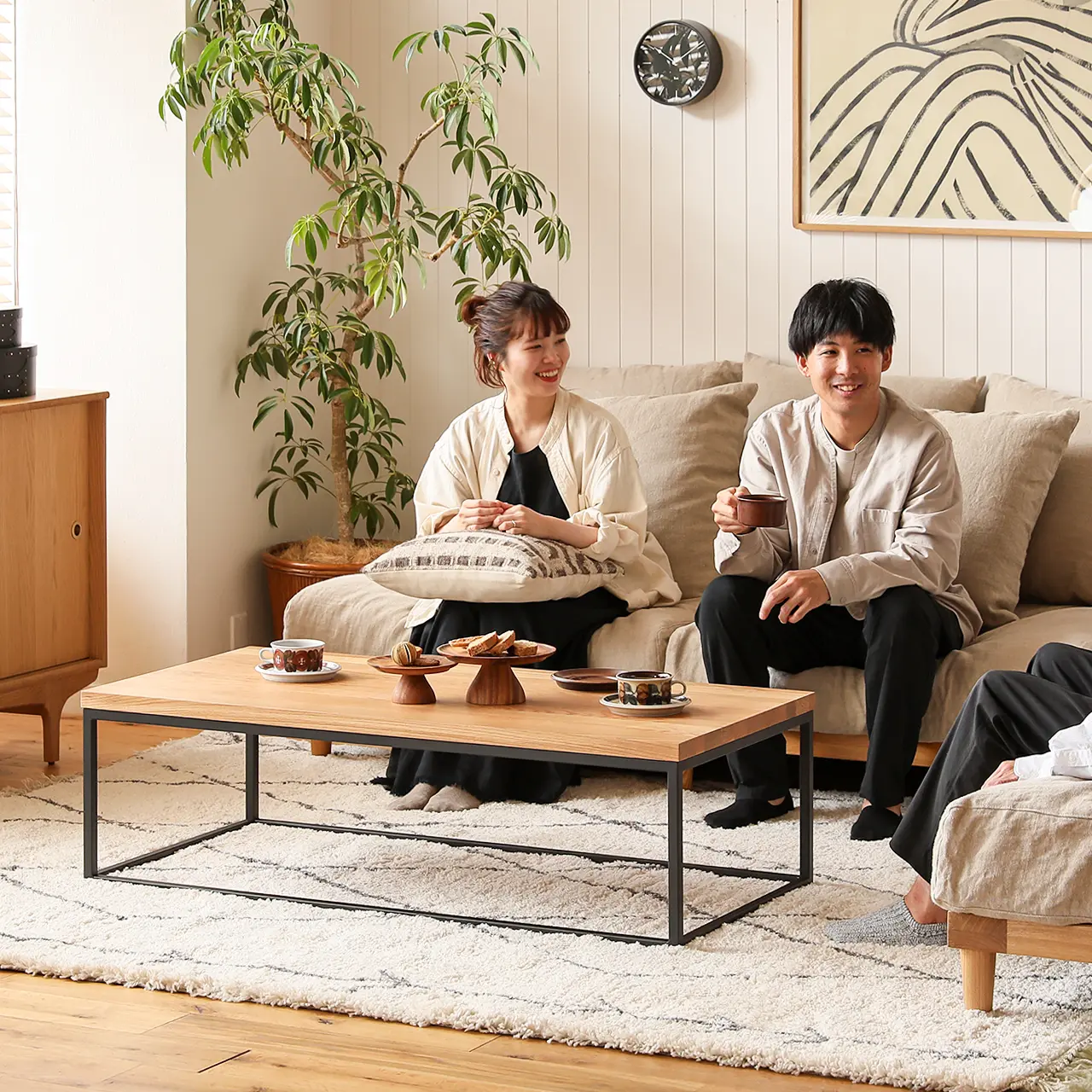 コーヒーテーブル WIRY／NA ｜家具・インテリア通販 Re:CENO(リセノ)