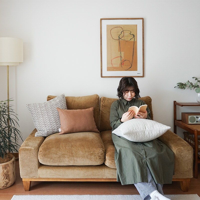 6/22までの出品】ReCENO リセノ 1人用ソファ folk オリーブ 1人掛け