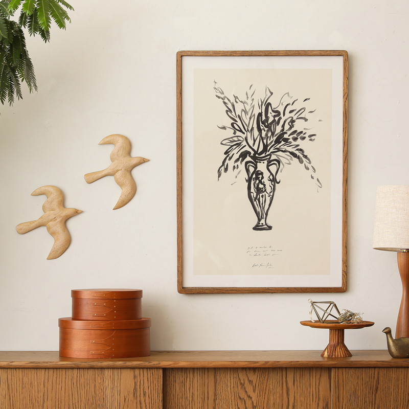 ハワード ベアレンズ ラ ガーノ　アートポスター　額 LETTER PRESS POSTER [YASUHARA CHIHIRO] YC-lemon tree – BIRDS