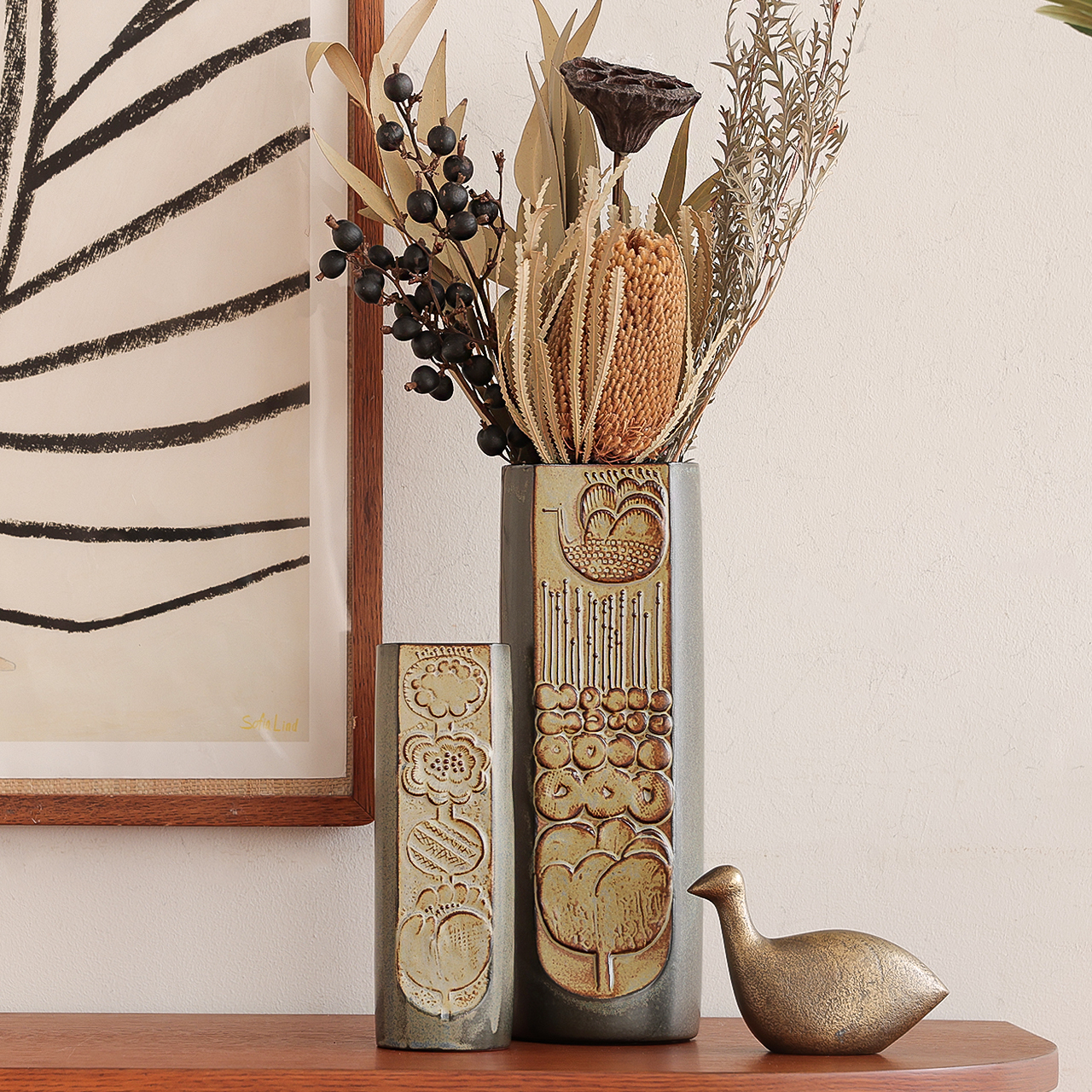 フラワーベース かしわ窯 Plant relief ｜家具・インテリア通販 Re