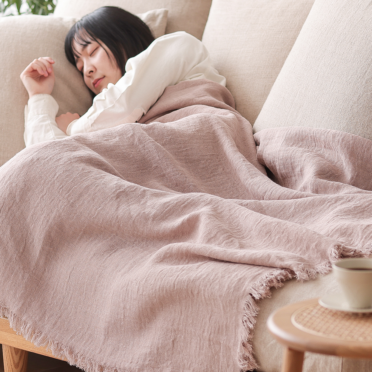 リネン＆コットンブランケットlineveil リネン＆コットンブランケット lineveil ｜家具・インテリア通販