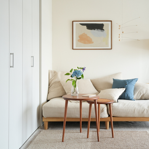 【わたしの愛用品】初心者さん向け。「色」と「素材」でつくる夏のリビング実例