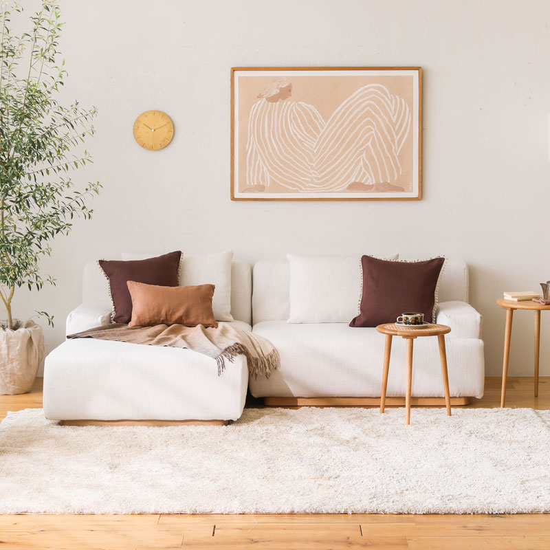 洗える 高密度ボリュームラグマット LUCE Natural ｜家具