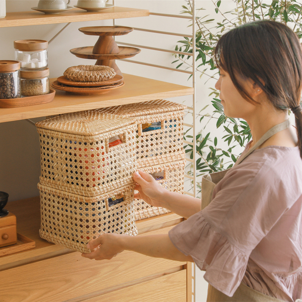 【みんなの愛用品】理想の収納カゴを1から開発！　子育てスタッフにも人気の「Weaves」