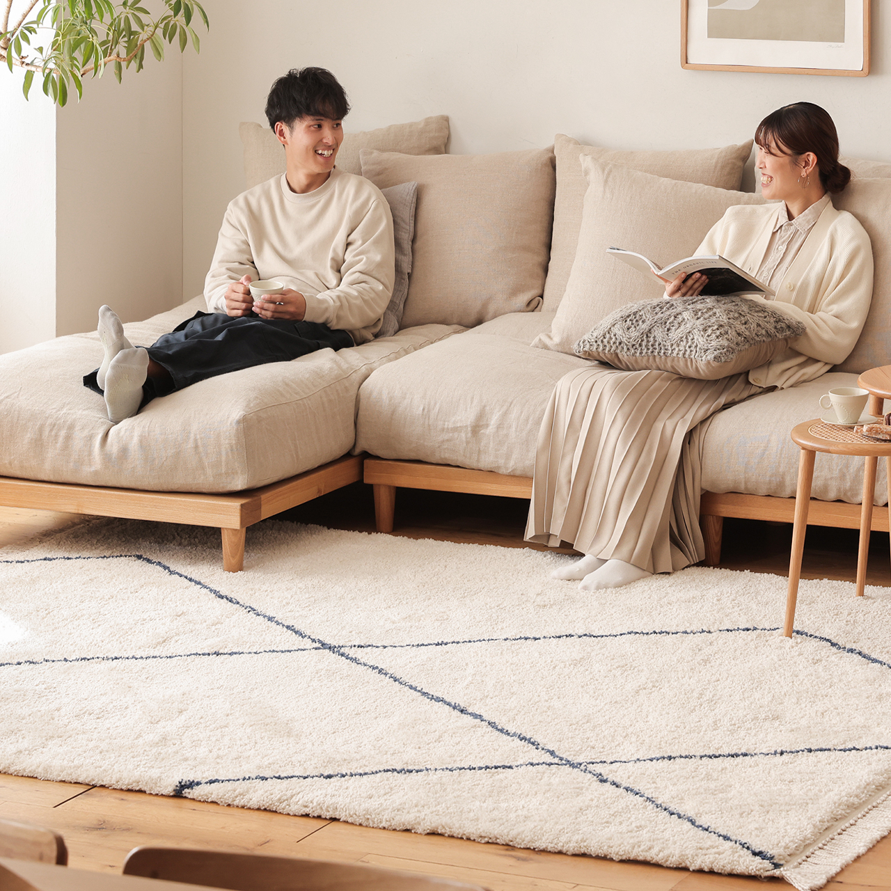 nom 【Re:CENO】 ラグマット「Raat 」130×190cm ラグマット Raat（130