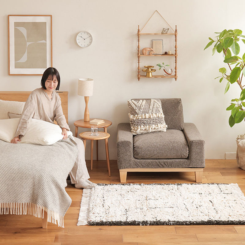 ラグマット BIANCA LINE-DOT 四角形タイプ ｜家具・インテリア通販 Re