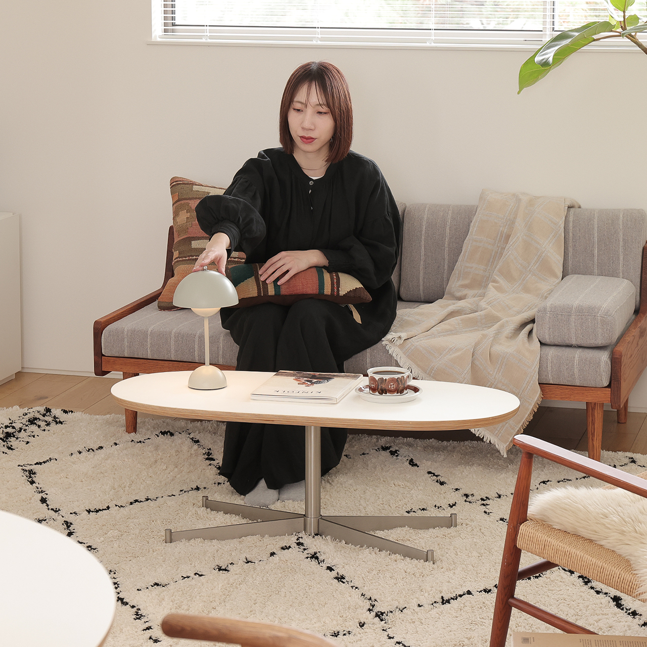 リビングテーブル Pair オーバル ｜家具・インテリア通販 Re:CENO(リセノ)