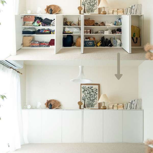 【わたしの愛用品】たっぷり収納なのに、圧迫感なし！その理由は、壁一面の「白い」収納棚