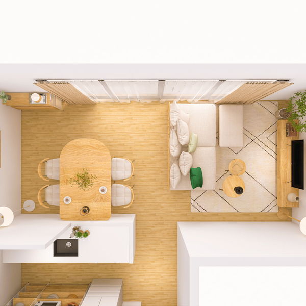 横長リビングのソファー配置は何が正解？ 4つの配置パターンを比較検証します。