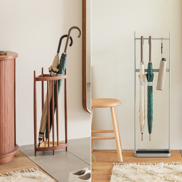 【わたしの愛用品】玄関に余白をつくる傘立て選び。 「TRIA」と「antenna umbrella hanger」比較レビュー