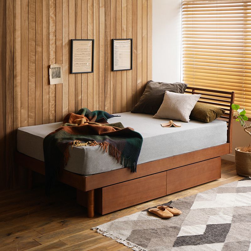 Re:CENO product｜木製ベッド NOANA／BR スタンダードタイプ シングル ブラウン