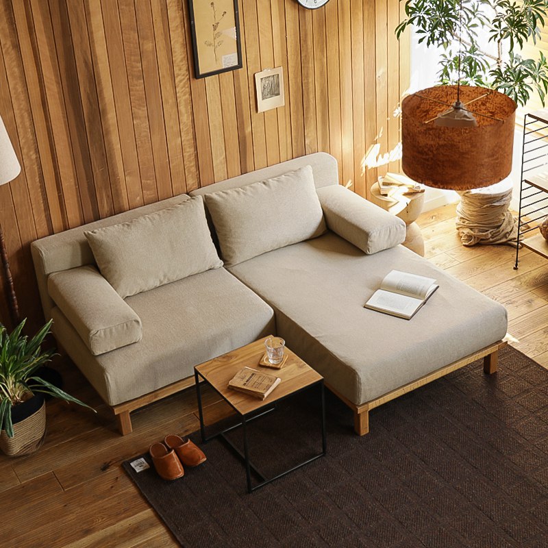 カラーベージュリセノ ソファSIEVE rect unit sofa Aタイプ②