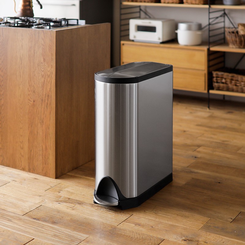 ステップダストボックス simplehuman バタフライ 40Lリサイクルタイプ