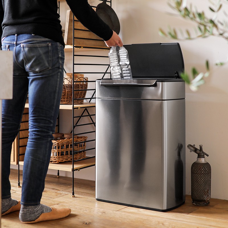 タッチバーダストボックス simplehuman レクタンギュラー 48L