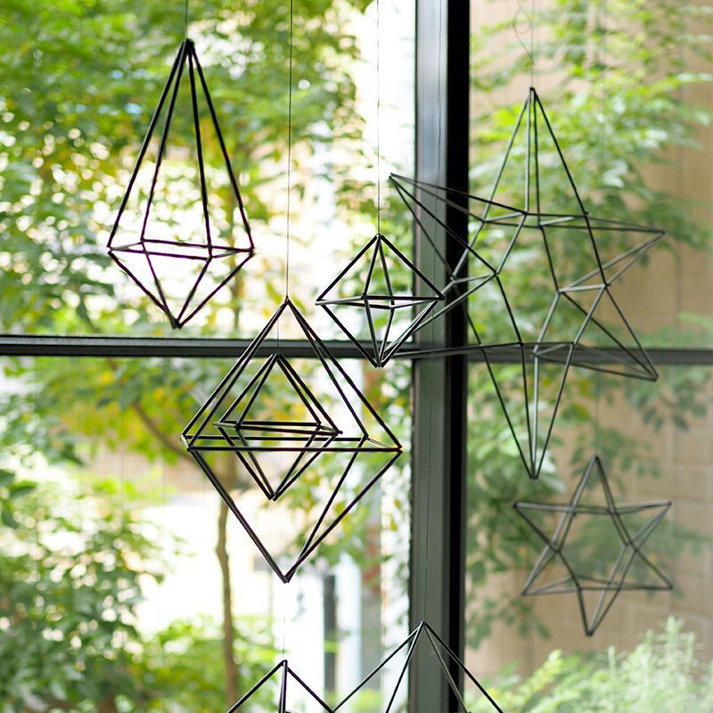 Xmas himmeli黒//ヒンメリオーナメント craftHimmeli ヒンメリ