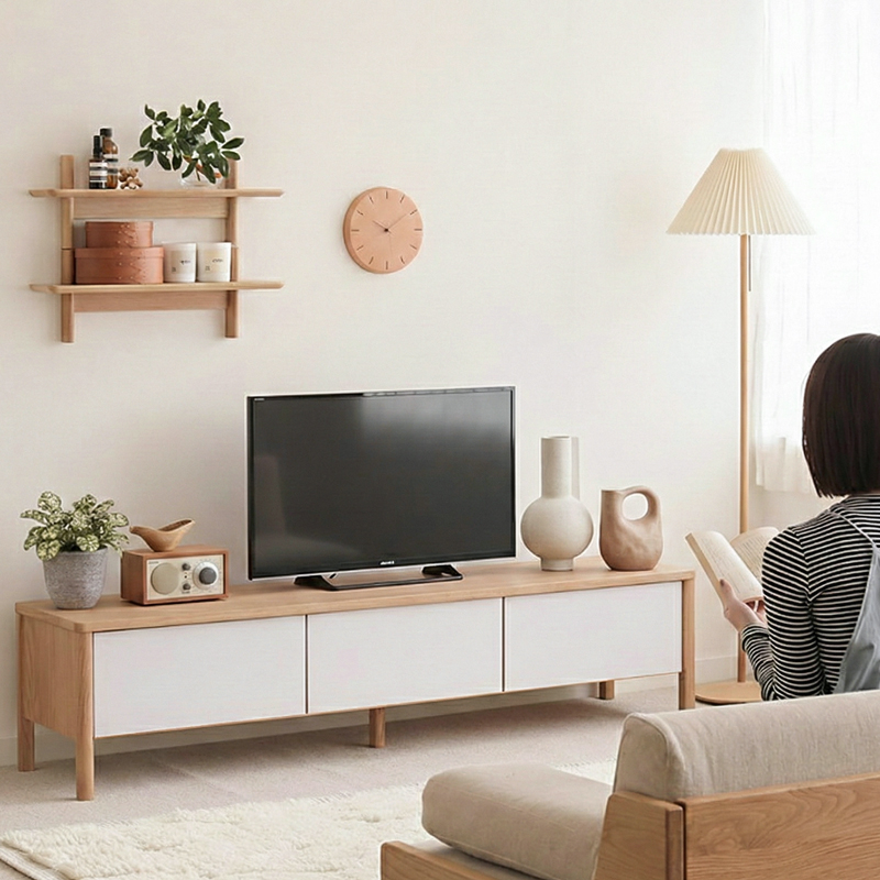 ★1-2_壁掛け式のようなすっきり感※合成画像_TVボード_オブジェ CALN_1111.jpg