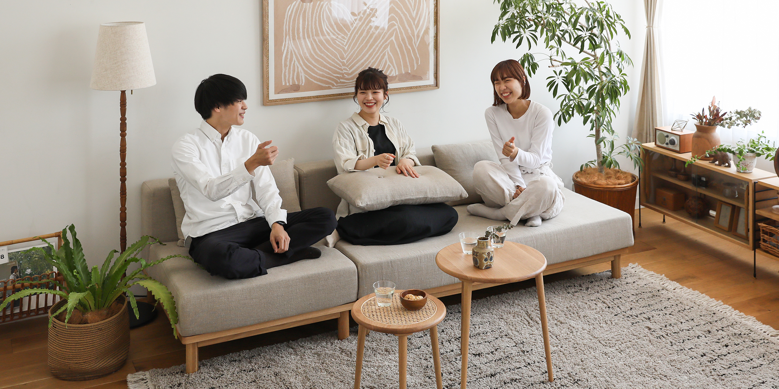 【専用】リセノ　culum unit   ソファカバー Receno リネン コーナーソファー culum unit sofa ｜家具・インテリア通販 Re
