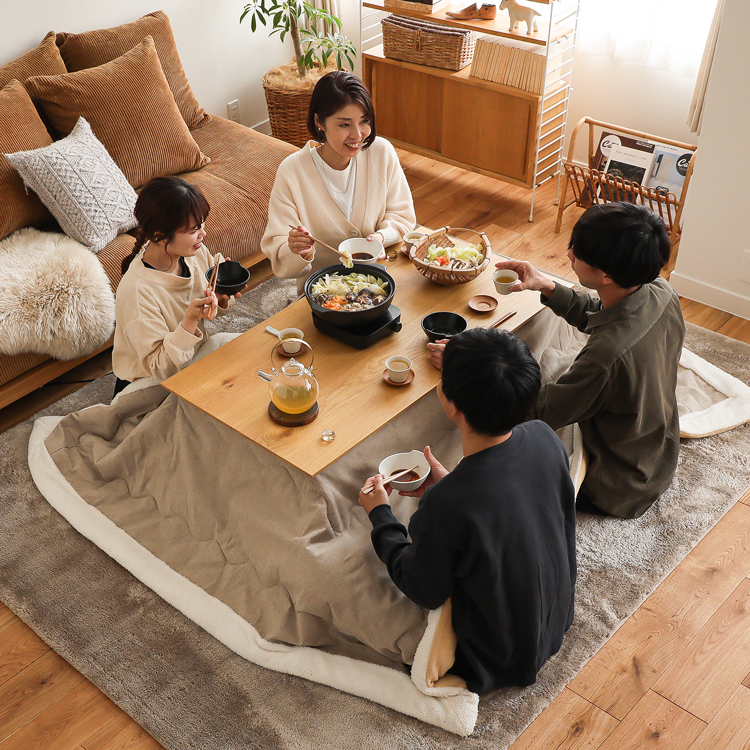 綺麗なこたつ インテリア家具 動作確認済み 1分後〜すぐ暖まります 綺麗