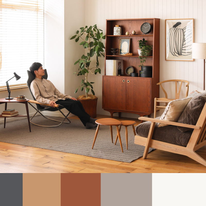 interior decoration 室内の色バランス How to Create Balance] Interior Coordination with Dark