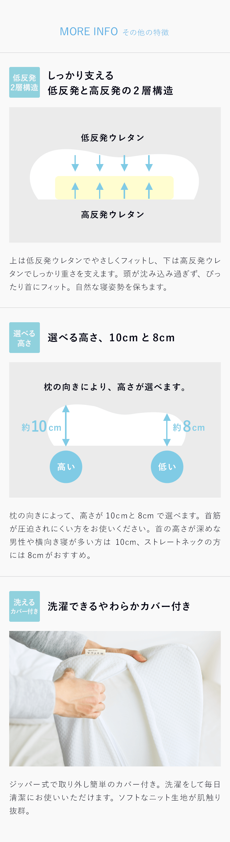 低反発枕 Mofua ホワイト 家具 インテリア通販 Re Ceno リセノ 本店 低反発枕 Mofua ホワイト 家具 インテリア通販 Re Ceno リセノ 本店