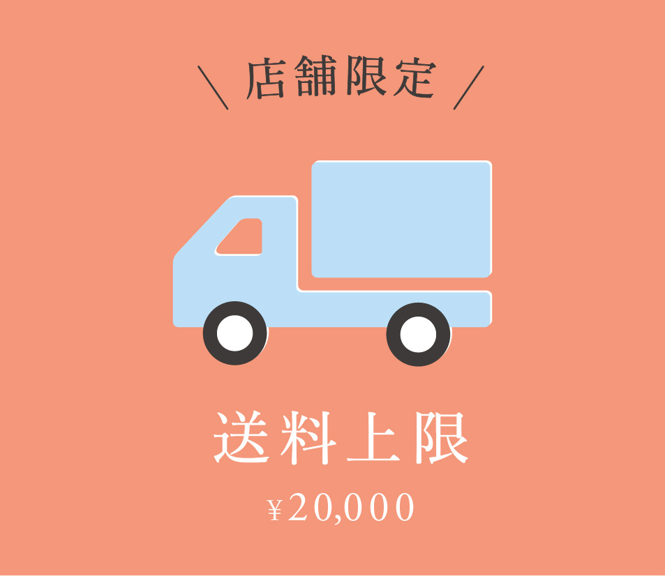 店舗限定 送料上限 20,000円