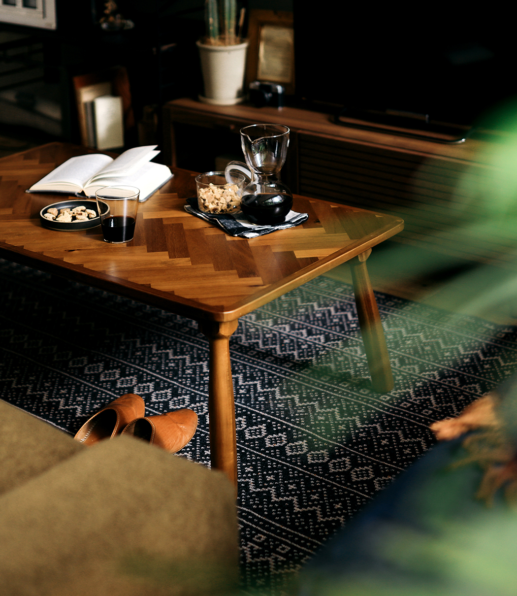 Re:CENO リセノ こたつテーブル ヘリンボーン ローテーブル