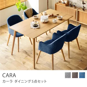 ダイニング5点セット CARA／ブルー