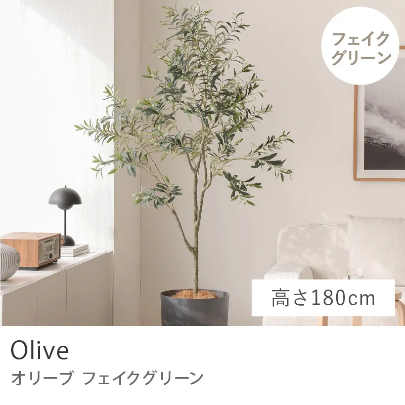 フェイクグリーン オリーブ／高さ 180cm