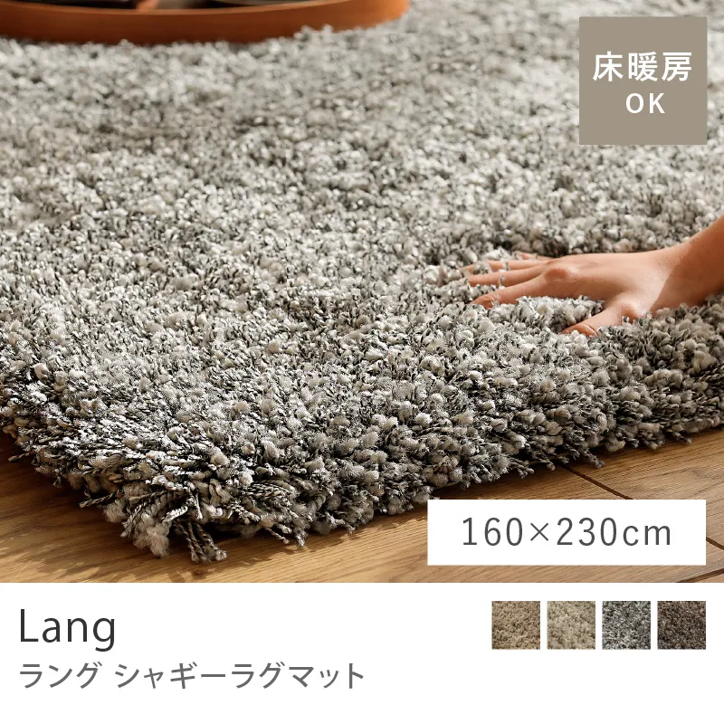 シャギーラグマット Lang／160cm×230cm
