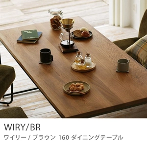 Re:CENO product｜160ダイニングテーブル WIRY／BR