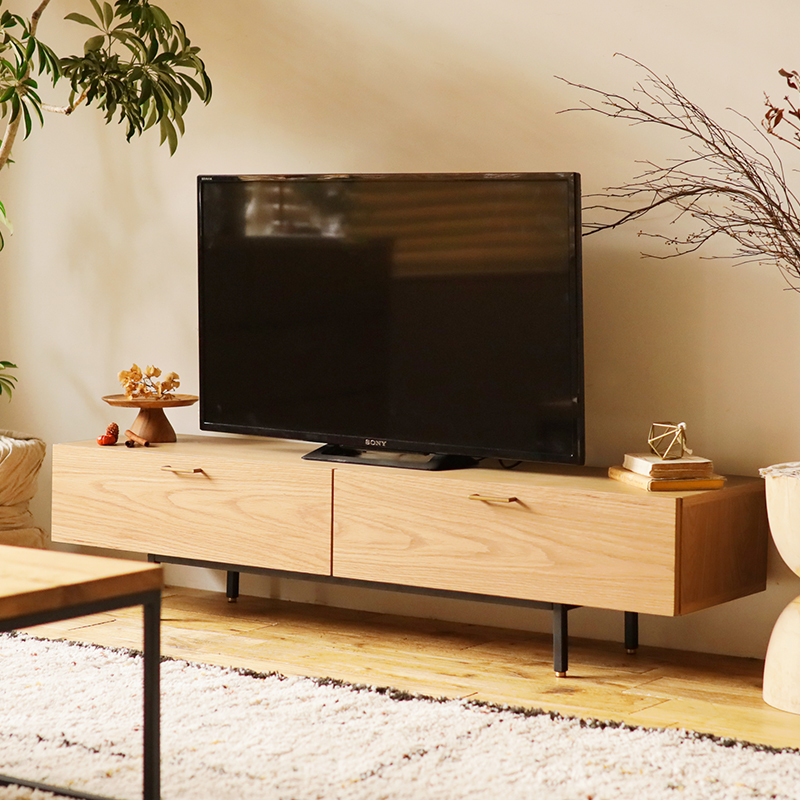 家具・インテリア通販　幅150cmタイプ　WIRY／NA　TVボード　Re:CENO(リセノ)