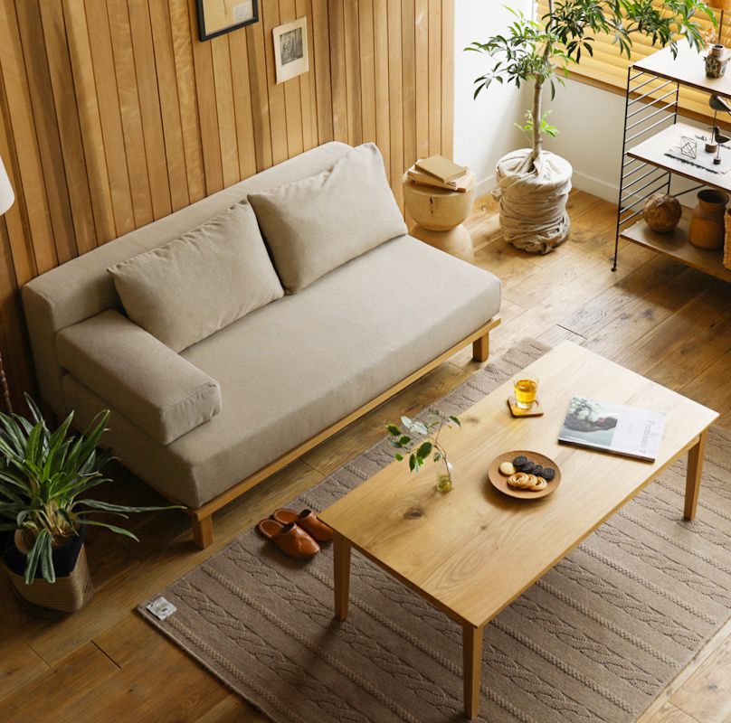 カラーベージュリセノ ソファSIEVE rect unit sofa Aタイプ②